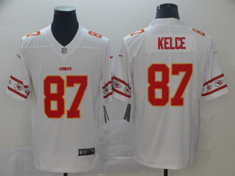 Men’s Kansas City Chiefs Travis Kelce White  Jersey