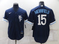 Men’s Kansas City Royals Whit Merrifield #15 Navy Baseball Jersey