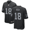 Men’s Las Vegas Raiders #18 Jack Bech Nike Black Vapor F.U.S.E. Limited Player Jersey