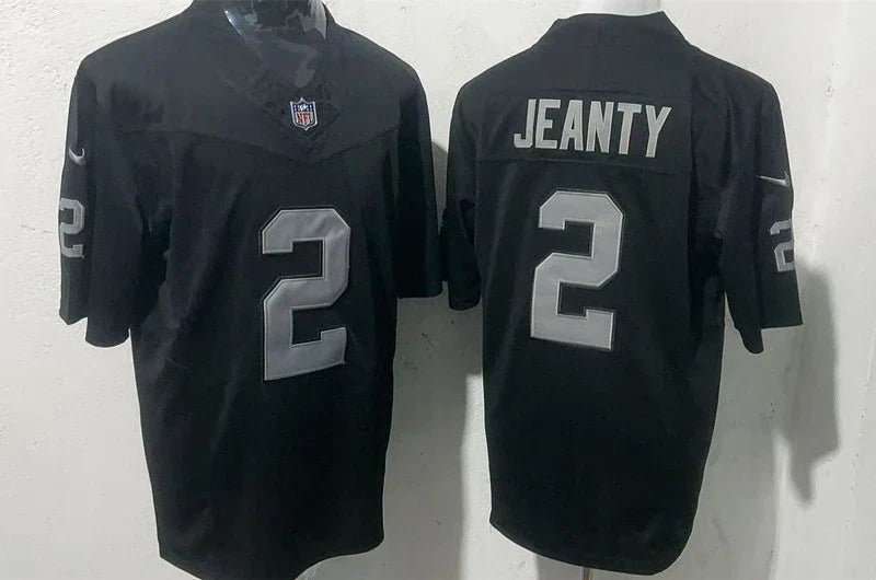 Men’s Las Vegas Raiders #2 Ashton Jeanty Nike Black Vapor F.U.S.E. Limited Player Jersey