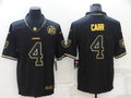 Men’s Las Vegas Raiders #4 Derek Carr Black Authentic Jersey