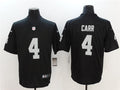 Men’s Las Vegas Raiders #4 Derek Carr Nike Black Football Game Jersey