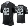 Mens Las Vegas Raiders #42 Cory Littleton Nike Black Vapor Limited Jersey