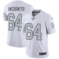 Men’s Las Vegas Raiders #64 Richie Incognito Nike White Color Rush Legend Player Jersey