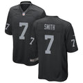 Men’s Las Vegas Raiders #7 Geno Smith Nike Black Vapor F.U.S.E. Limited Player Jersey