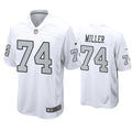 Mens Las Vegas Raiders #74 Kolton Miller Nike White Color Rush Legend Player Jersey