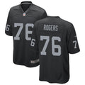 Men’s Las Vegas Raiders #76 Caleb Rogers Nike Black Vapor F.U.S.E. Limited Player Jersey