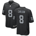 Mens Las Vegas Raiders #8 Daniel Carlson Nike Black Vapor F.U.S.E. Limited Player Jersey
