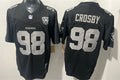 Men’s Las Vegas Raiders #98 Maxx Crosby Black 65TH Anniversary Gratitude F.U.S.E. Limited Jersey