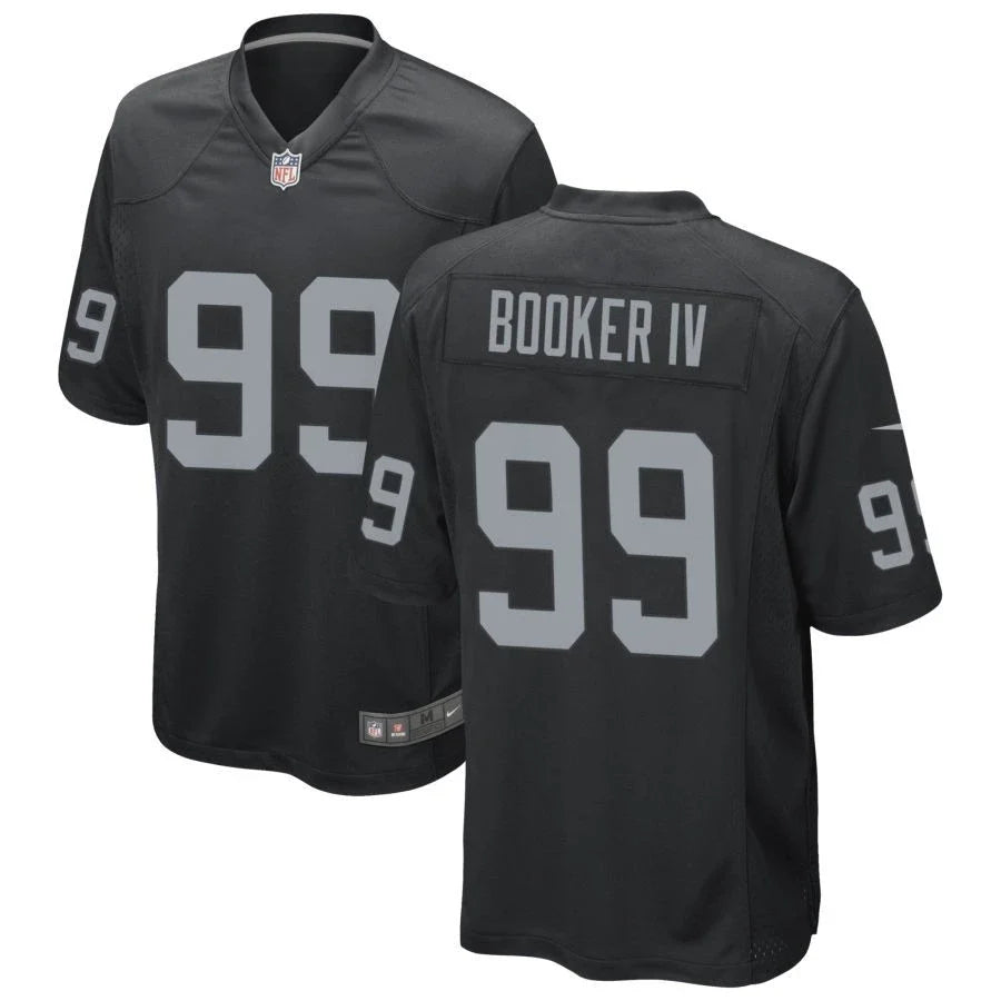 Men’s Las Vegas Raiders #99 Thomas Booker IV Nike Black Vapor F.U.S.E. Limited Player Jersey
