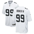Men’s Las Vegas Raiders #99 Thomas Booker IV Nike White Vapor F.U.S.E. Limited Player Jersey