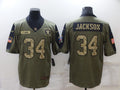 Men’s Las Vegas Raiders Bo Jackson #34 Brown Alternate Jersey