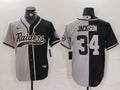 Men’s Las Vegas Raiders Bo Jackson #34 Gray/Black Jersey
