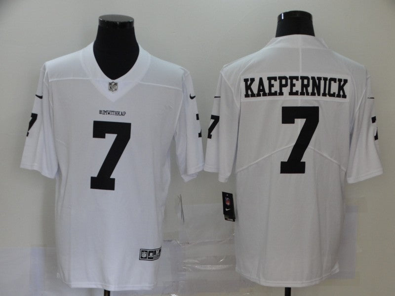 Men’s Las Vegas Raiders Colin Kaepernick #7 White Jersey