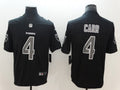 Men’s Las Vegas Raiders Derek Carr #4 Black Authentic Jersey