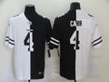 Men’s Las Vegas Raiders Derek Carr #4 Black/White Jersey