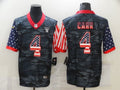 Men’s Las Vegas Raiders Derek Carr #4 Gray Camouflage Jersey