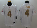 Men’s Las Vegas Raiders Derek Carr #4 White Alternate Jersey