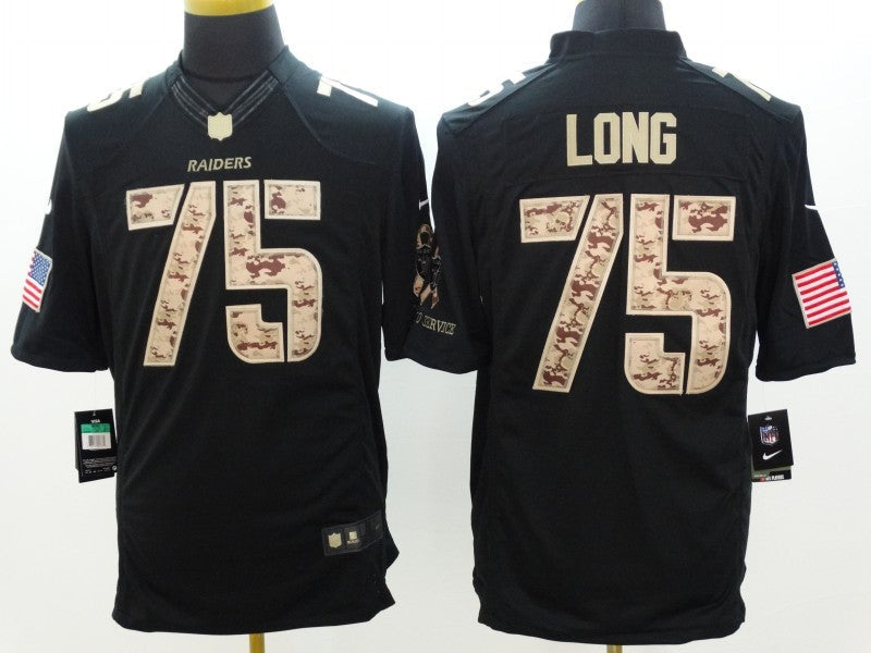 Men’s Las Vegas Raiders Howie Long #75 Black Jersey