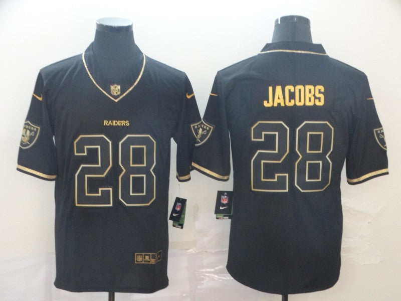 Men’s Las Vegas Raiders Josh Jacobs #28 Black Jersey