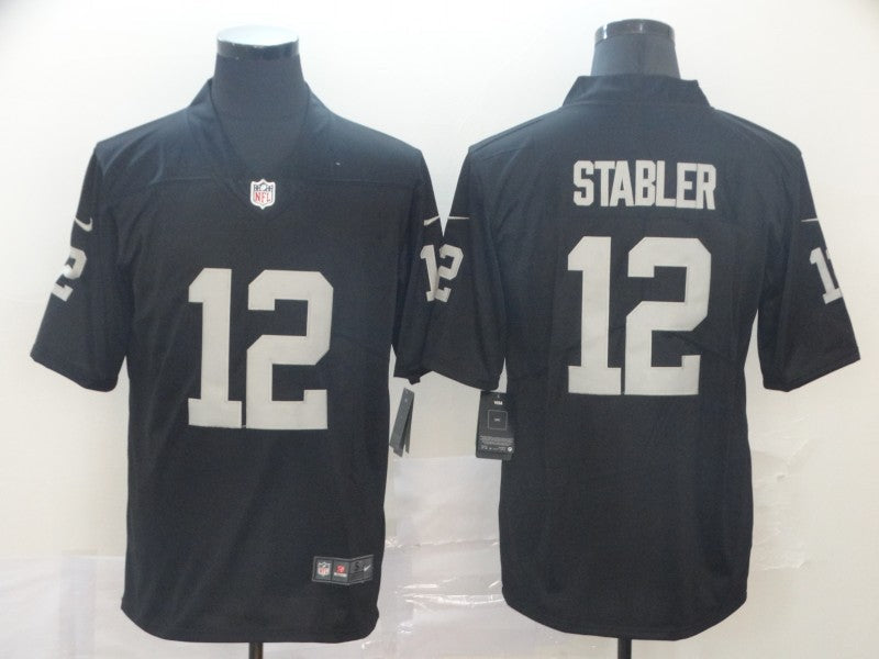 Men’s Las Vegas Raiders Ken Stabler #12 Black Jersey