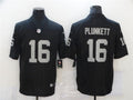 Men’s Las Vegas Raiders Retired Player #16 Jim Plunkett Nike Black Football Game Jersey