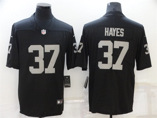 Men’s Las Vegas  Raiders Retired Player #37 Lester Hayes Nike Black Vapor Limited Jersey