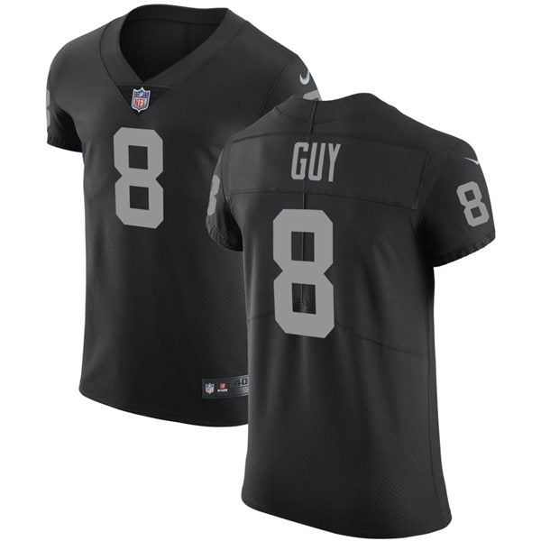 Mens Las Vegas Raiders Retired Player #8 Ray Guy Nike Black Vapor Untouchable Limited Player Jersey
