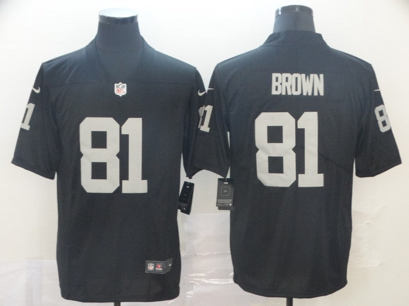 Men’s Las Vegas Raiders Tim Brown #81 Black Jersey