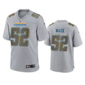 Mens Los Angeles Chargers #52 Khalil Mack Gray Atmosphere Fashion Game Jersey