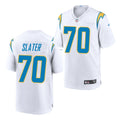 Men’s Los Angeles Chargers #70 Rashawn Slater Nike White Vapor F.U.S.E. Limited Jersey