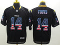 Men’s Los Angeles Chargers Dan Fouts #14 Black Jersey