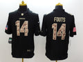 Men’s Los Angeles Chargers Dan Fouts #14 Black Jersey