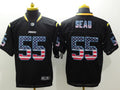 Men’s Los Angeles Chargers Junior Seau #55 Black Jersey