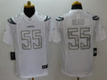 Men’s Los Angeles Chargers Junior Seau #55 White Jersey