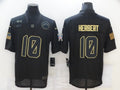 Men’s Los Angeles Chargers Justin Herbert #10 Black Jersey