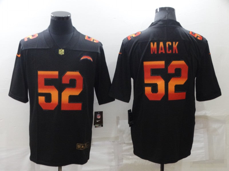 Men’s Los Angeles Chargers Khalil Mack #52 Black Alternate Jersey