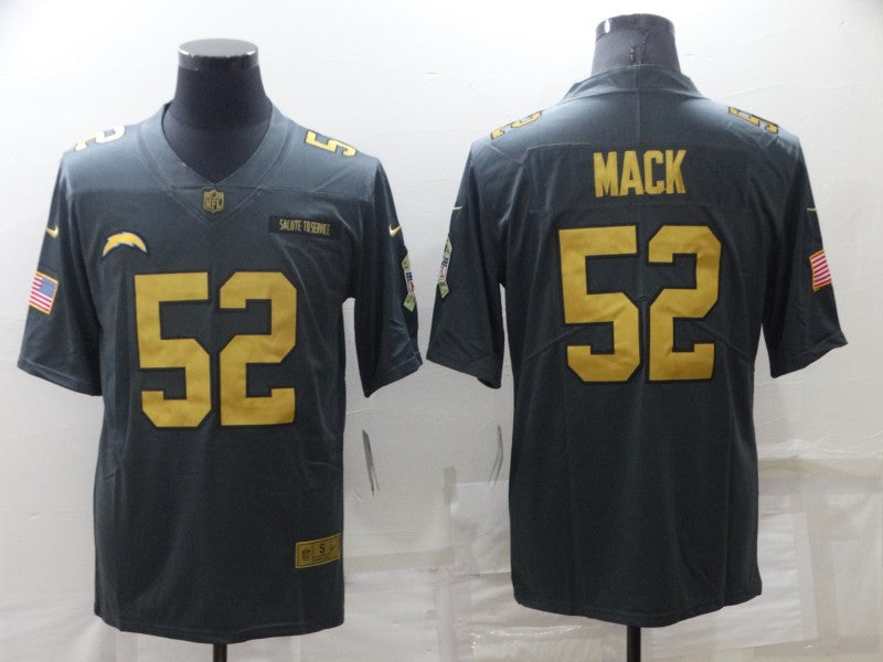 Men’s Los Angeles Chargers Khalil Mack #52 Black Jersey