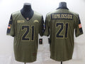 Men’s Los Angeles Chargers LaDainian Tomlinson #21 Brown Jersey