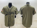 Men’s Los Angeles Chargers Olive 2022 Salute To Service Limited Blank Jersey