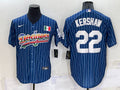 Men’s Los Angeles Dodgers Clayton Kershaw #22 Blue Authentic Jersey