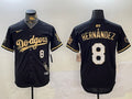 Men’s Los Angeles Dodgers Enrique Hernandez #8 Black Jersey