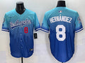 Men’s Los Angeles Dodgers Enrique Hernandez #8 Blue Jersey