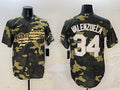 Men’s Los Angeles Dodgers Fernando Valenzuela #34 Camouflage Jersey