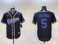 Men’s Los Angeles Dodgers Freddie Freeman #5 Black Alternate Jersey