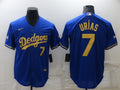Men’s Los Angeles Dodgers Julio Urias #7 Blue Jersey