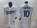 Men’s Los Angeles Dodgers Justin Turner #10 White Baseball Jersey