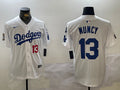 Men’s Los Angeles Dodgers Max Muncy #13 White Jersey