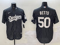 Men’s Los Angeles Dodgers Mookie Betts #50 Black Alternate Limited Jersey
