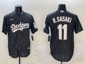 Men’s Los Angeles Dodgers Roki Sasaki #11 Black Alternate Limited Jersey